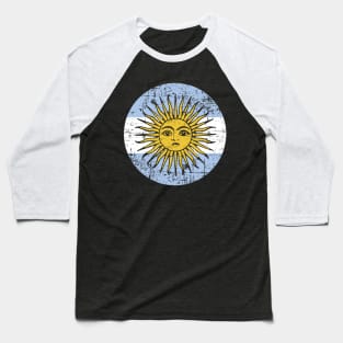 Argentina Flag - grunge Baseball T-Shirt